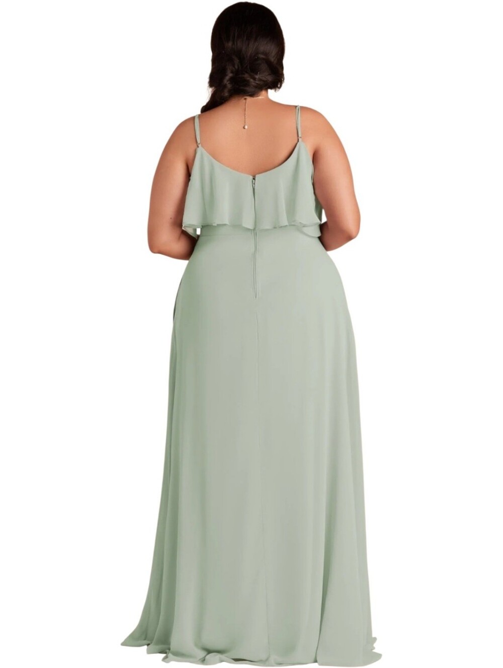 Birdy Grey Jane Dress in Sage Chiffon Long Dress Size 2X - Picture 2 of 6